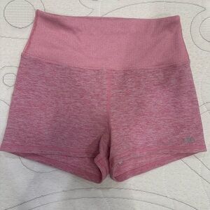 ALO Yoga Pink Athletic Shorts High-Waist Stretchy Design
